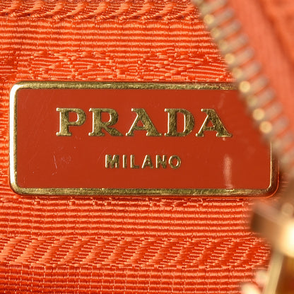 Prada Nylon Vela Flat Messenger Bag Papaya 8 of 13