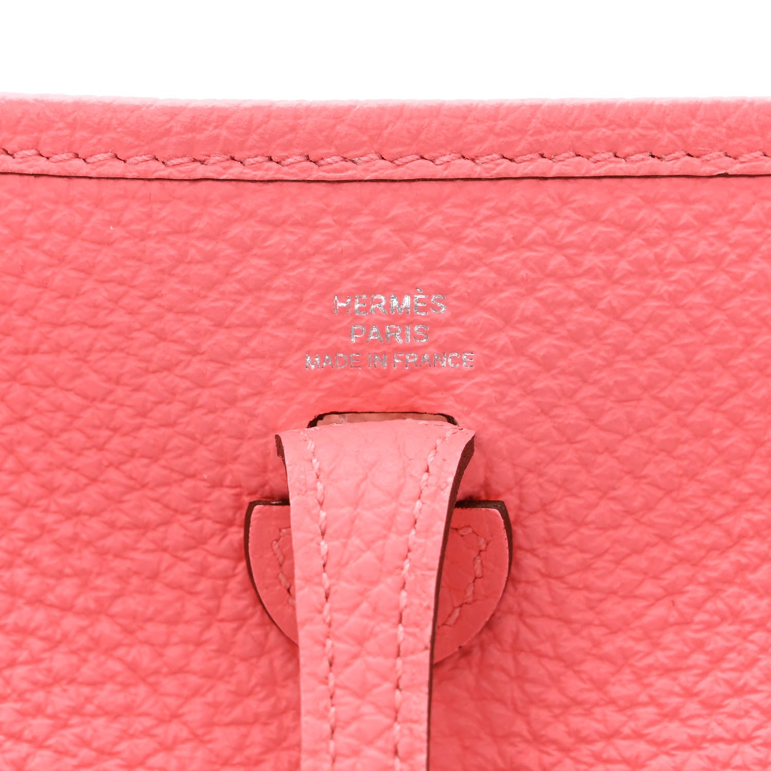 Hermes Taurillon Clemence Amazone Evelyne TPM Rose Azalee Rouge Pivoine 6 of 11