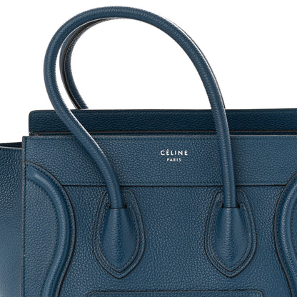 Celine Drummed Calfskin Micro Luggage Orage 12 of 12