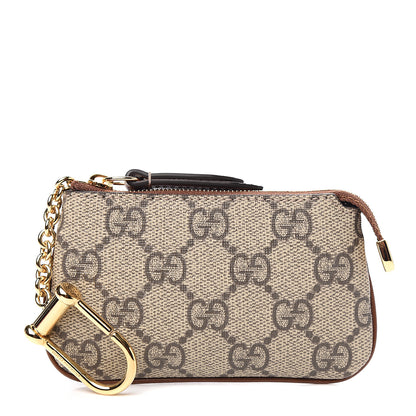 Gucci GG Supreme Monogram Key Case Brown 1 of 7