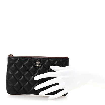 Chanel Caviar Quilted Cosmetic Case Black 2 of 8