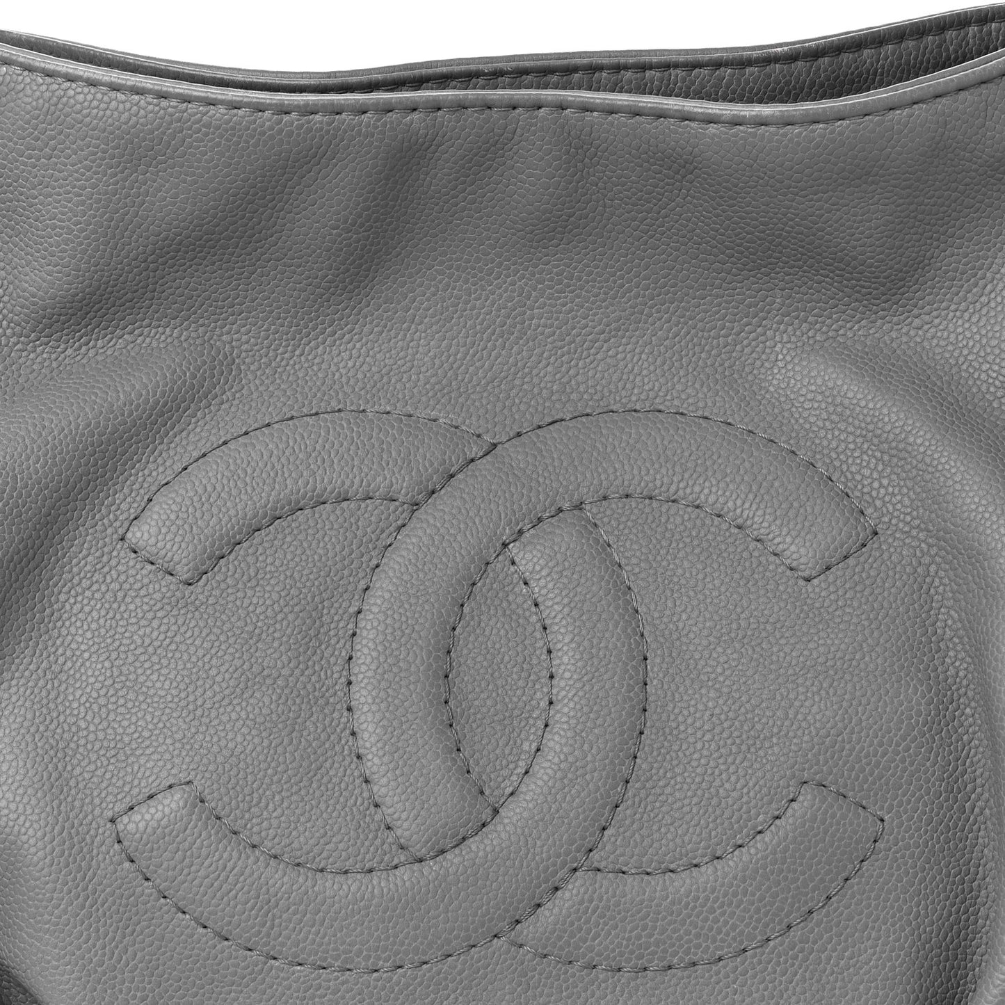 Caviar CC Timeless Shoulder Bag Grey