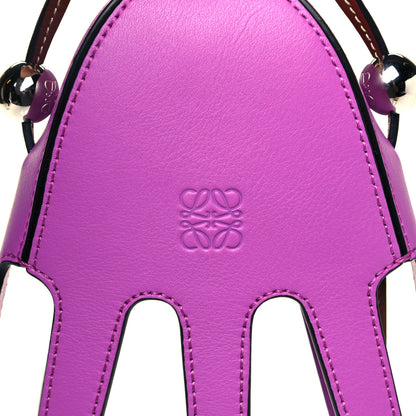 Loewe Calfskin Wicker Paula's Ibiza Octopus Mini Crossbody Natural Purple Multicolor 7 of 7