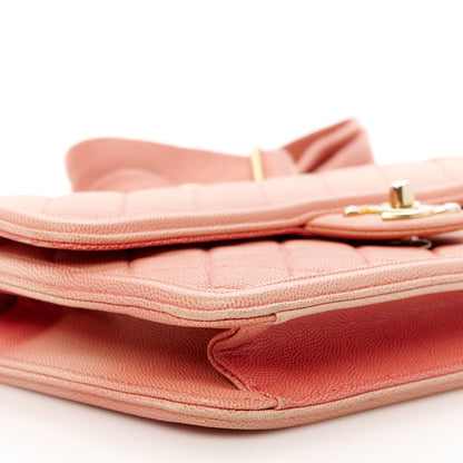 Chanel Caviar Quilted Medium Sunset On The Sea Flap Coral 10 of 12