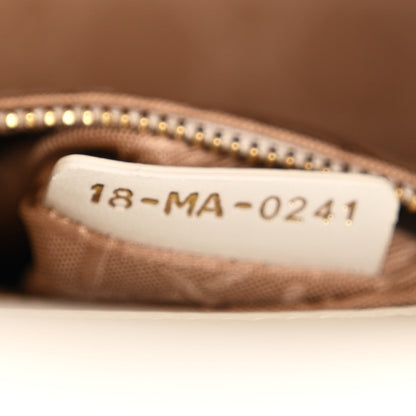 Christian Dior Lambskin Cannage Small My ABCDior Lady Dior White 7 of 10