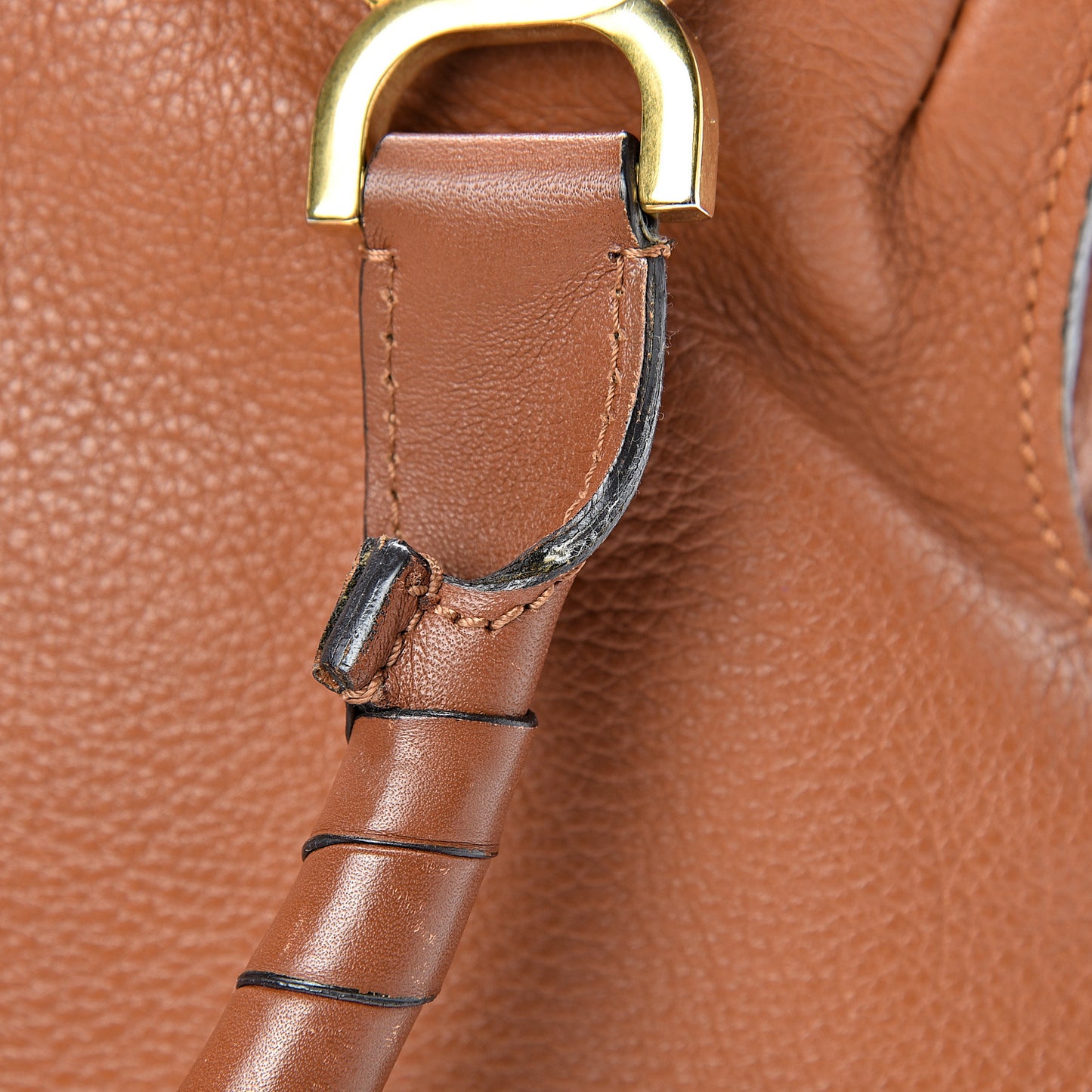 Calfskin Medium Marcie Satchel Tan