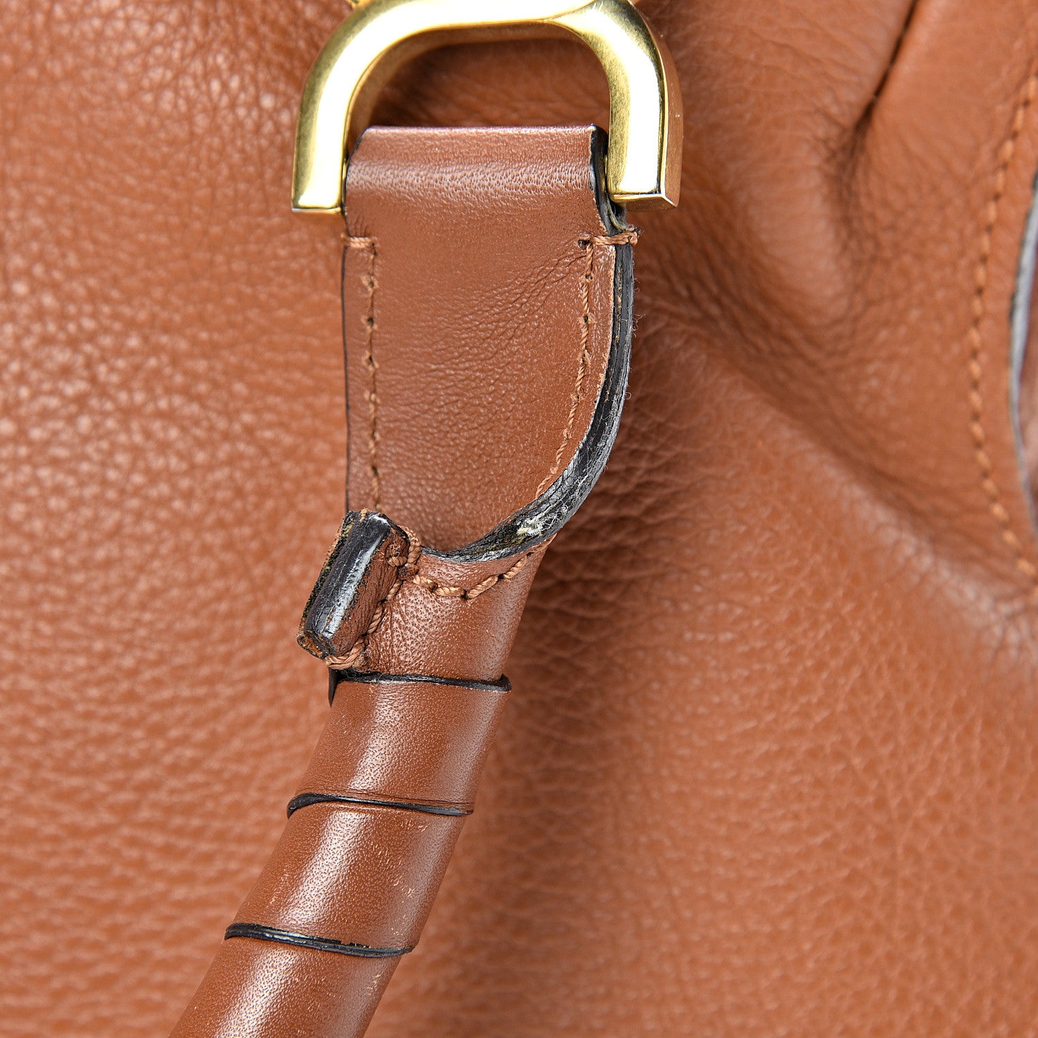 Chloe Calfskin Medium Marcie Satchel Tan 16 of 23