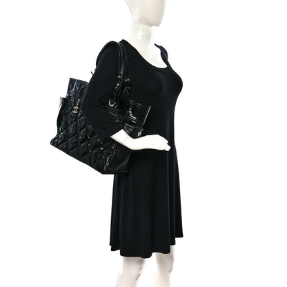 Chanel Vinyl Quilted Large Paris Biarritz Tote Black 2 of 17