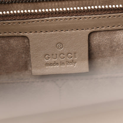 Gucci Regent Calfskin Large Lady Lock Flap Top Handle Bag Grey 6 of 13