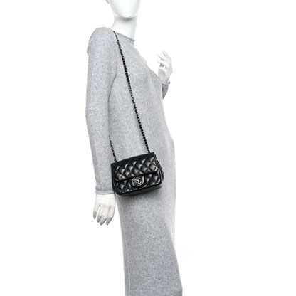 Chanel Lambskin Quilted Mini Square Flap Black 2 of 10