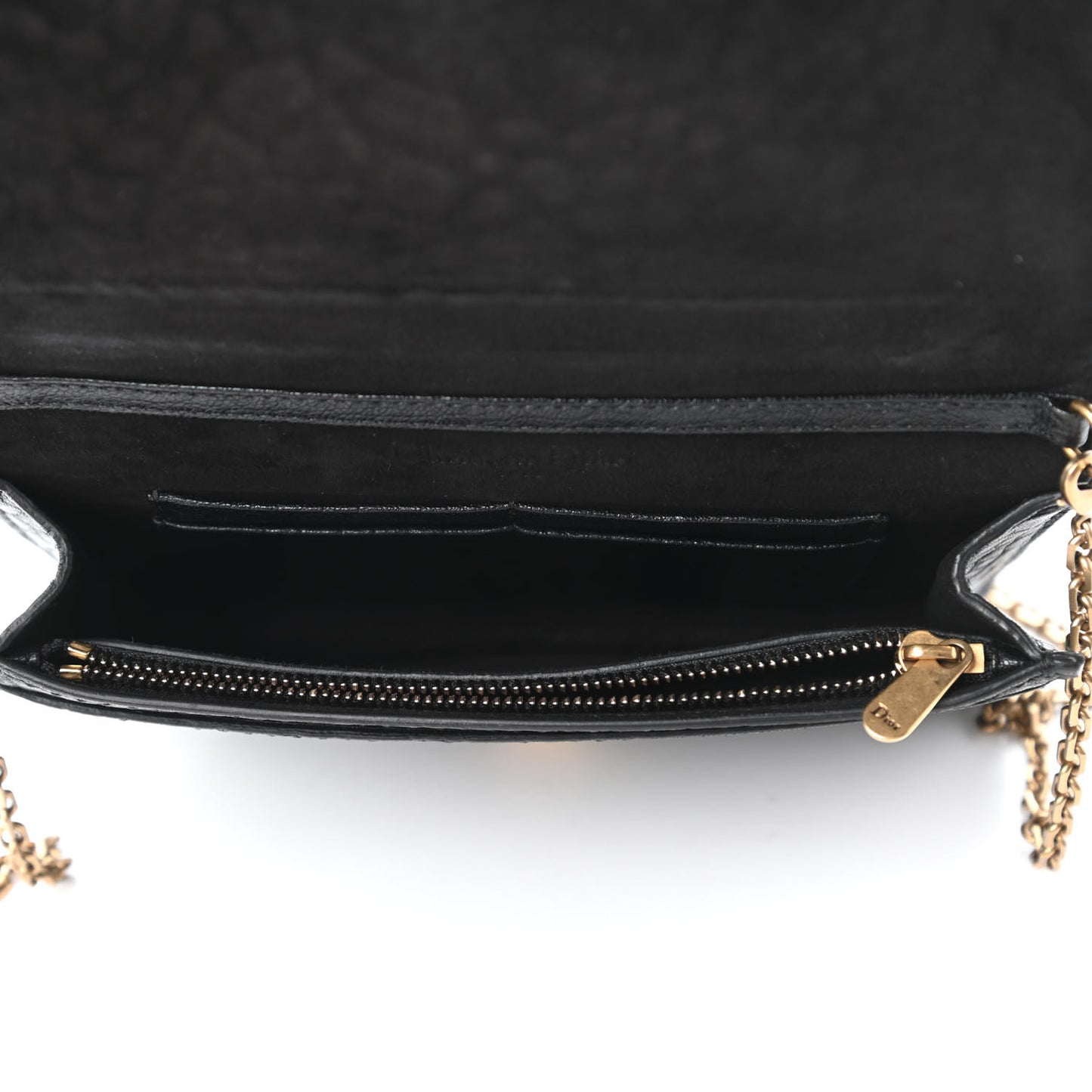 Canyon Grained Lambskin Dio(r)evolution Flap Bag Black
