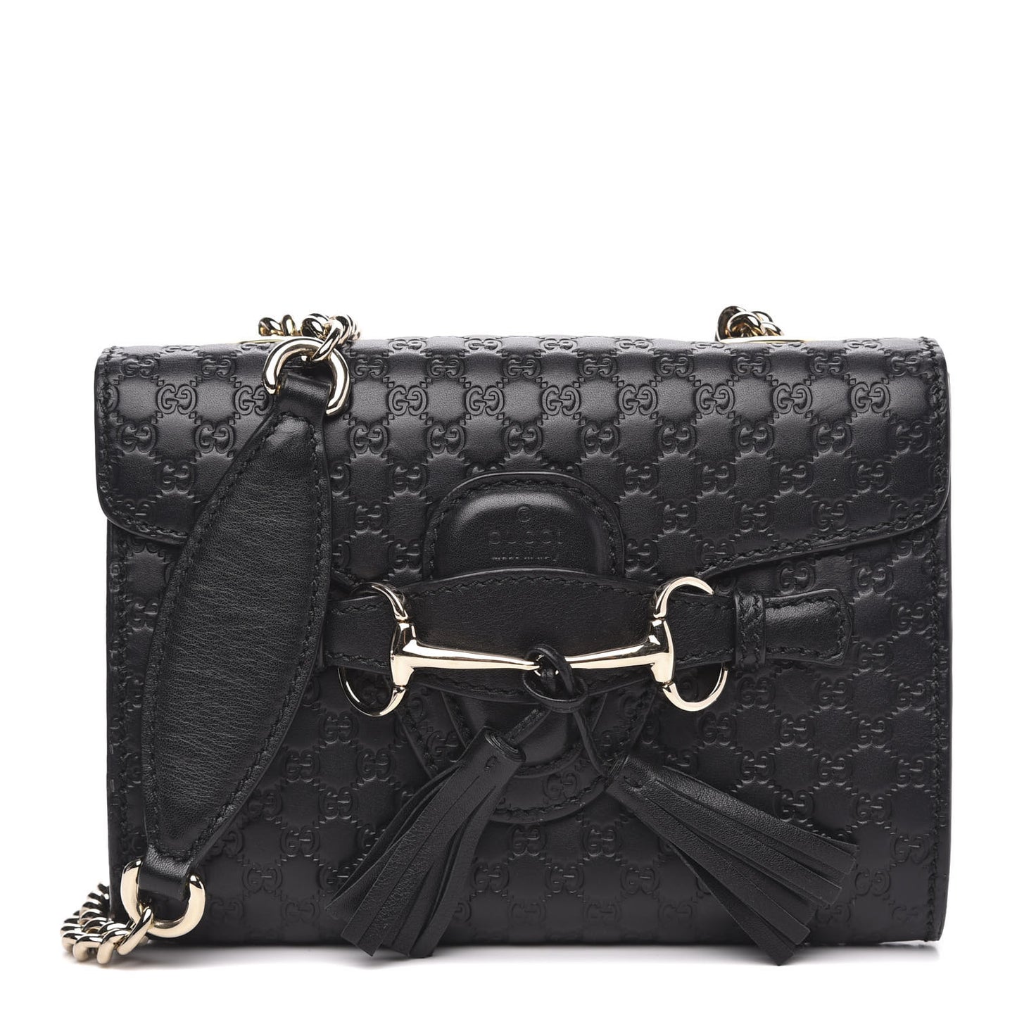 Microguccissima Mini Emily Shoulder Bag Black