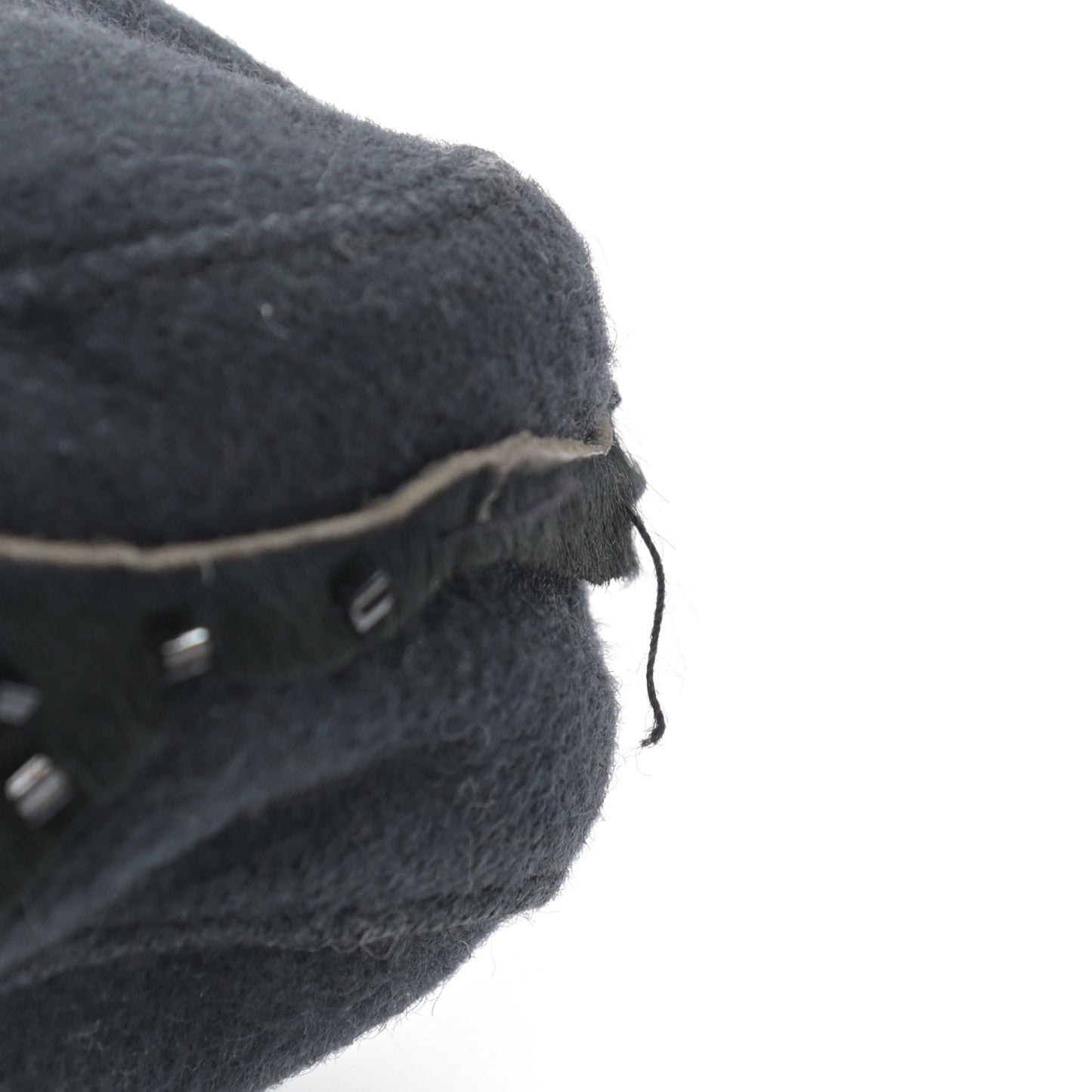 Wool Beaded Baguette Black
