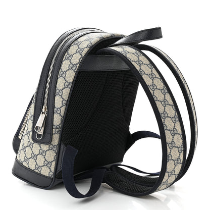 Gucci GG Supreme Monogram Textured Dollar Calfskin Web Small Ophidia Day Backpack Beige Ebony Fluorescent Fuchsia 3 of 10