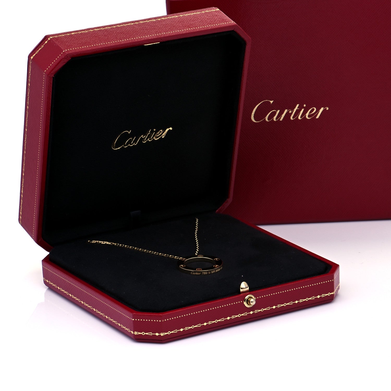 Cartier 18K Yellow Gold LOVE Pendant Necklace 8 of 8