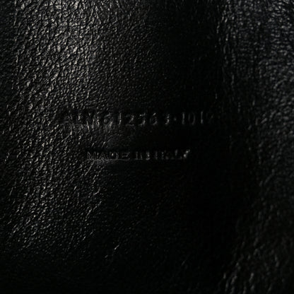 Saint Laurent Calfskin Crocodile Embossed Monogram Mini Lou Camera Bag Black 7 of 11