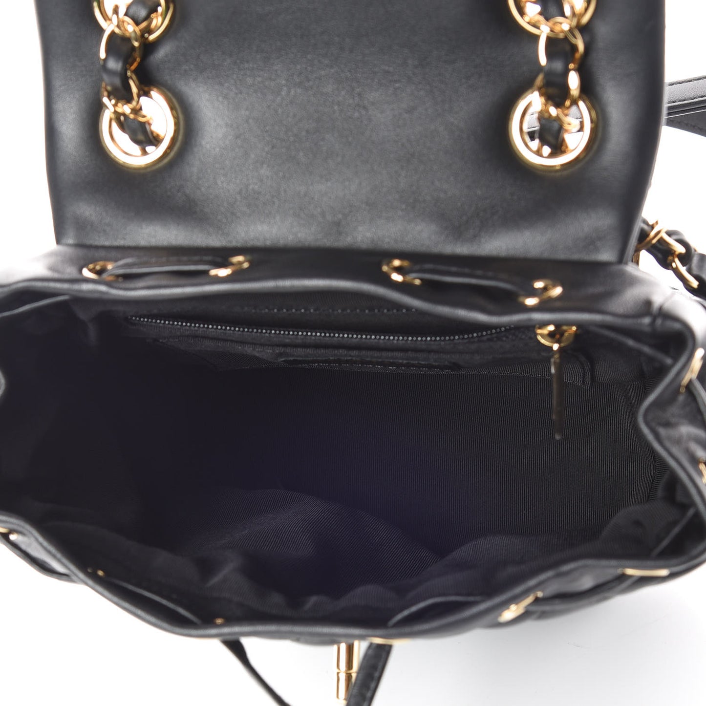 Calfskin Quilted Mini Urban Spirit Backpack Black
