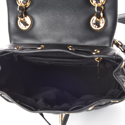 Chanel Calfskin Quilted Mini Urban Spirit Backpack Black 7 of 10