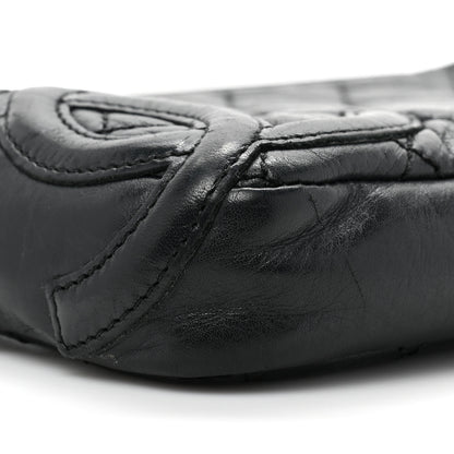 Chanel Aged Calfskin Quilted Cambon Pochette Black 9 of 11