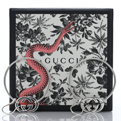 Gucci Sterling Silver Britt Hoop Earrings 4 of 4
