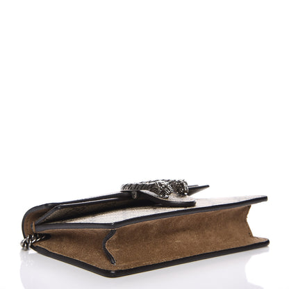 Gucci GG Supreme Monogram Super Mini Dionysus Shoulder Bag Taupe 4 of 7