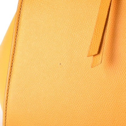 Celine Grained Calfskin Medium Phantom Luggage Saffron 20 of 29