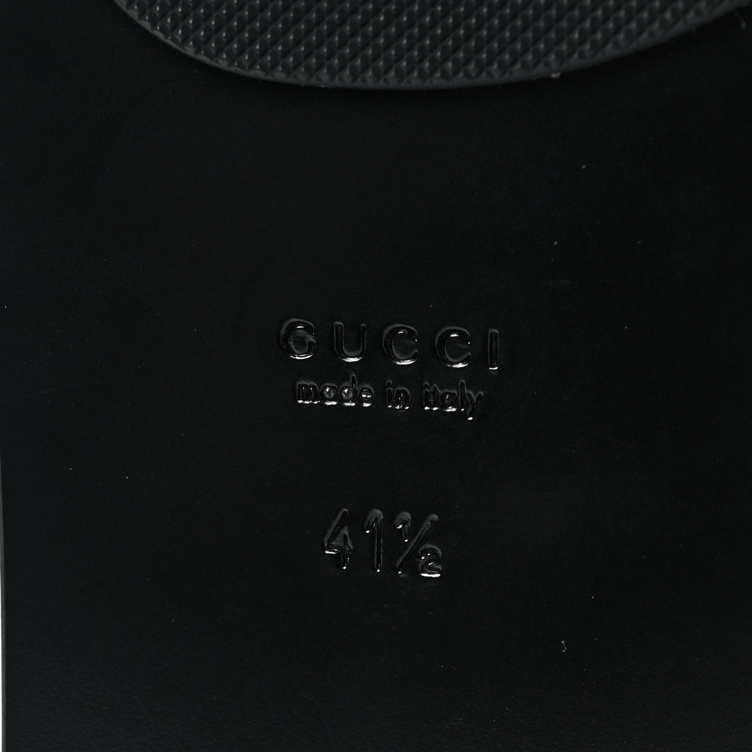 Gucci Calfskin GG Marmont Thong Sandals 41.5 Black 6 of 9