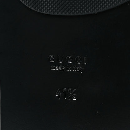 Gucci Calfskin GG Marmont Thong Sandals 41.5 Black 6 of 9