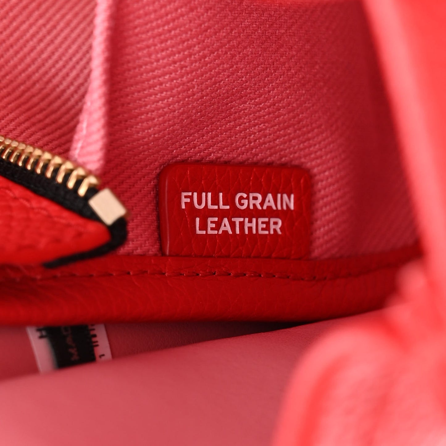 Grained Calfskin Small The Tote Bag Red