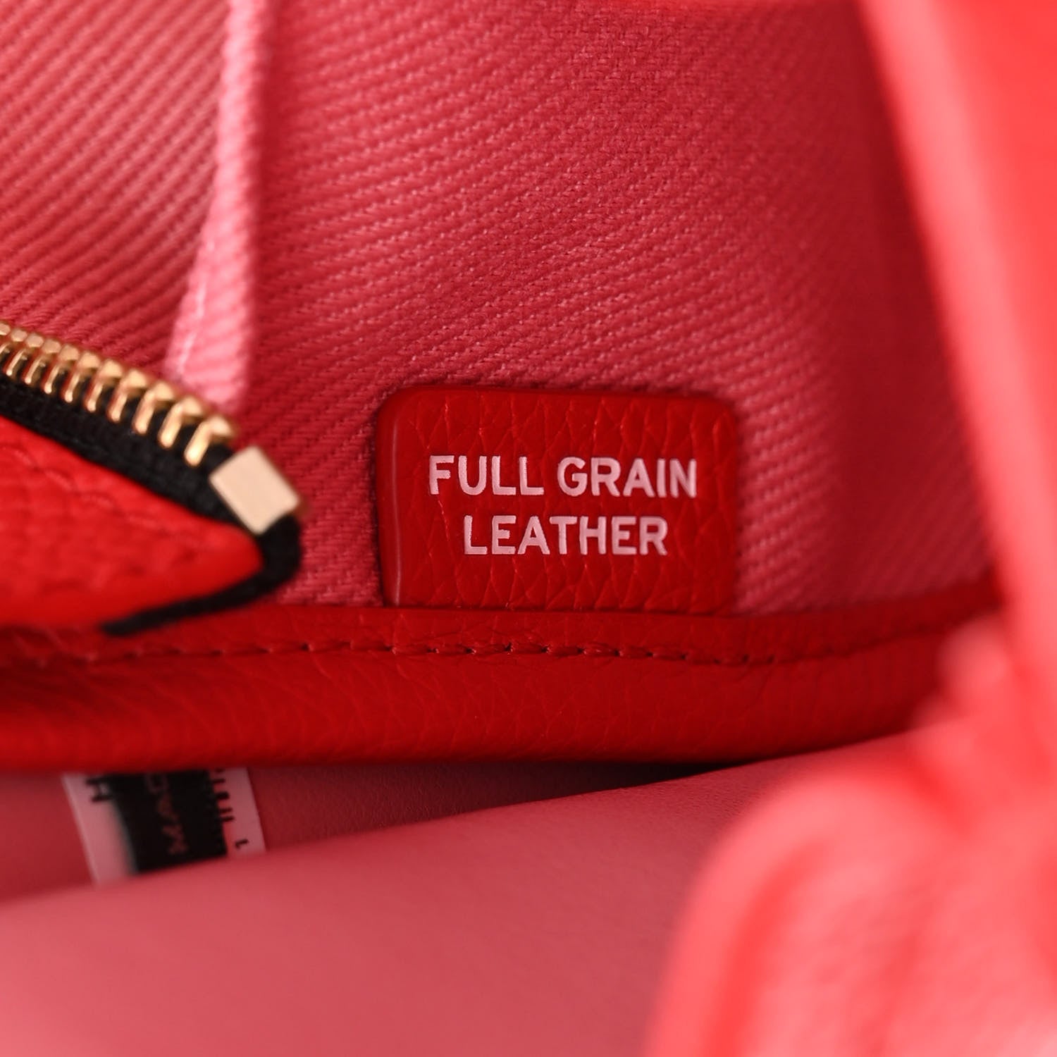 Marc Jacobs Grained Calfskin Small The Tote Bag Red 7 of 10