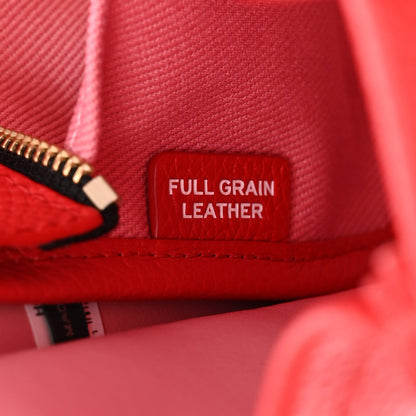 Marc Jacobs Grained Calfskin Small The Tote Bag Red 7 of 10
