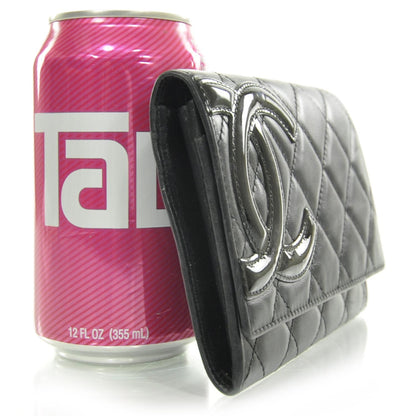 Chanel Calfskin Quilted Cambon Flap Wallet Black 3 of 9
