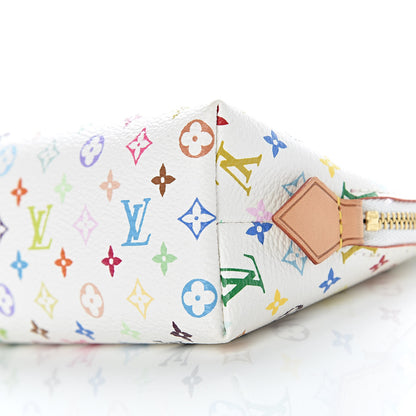 Louis Vuitton Monogram Multicolor Cosmetic Pouch White Litchi 9 of 9