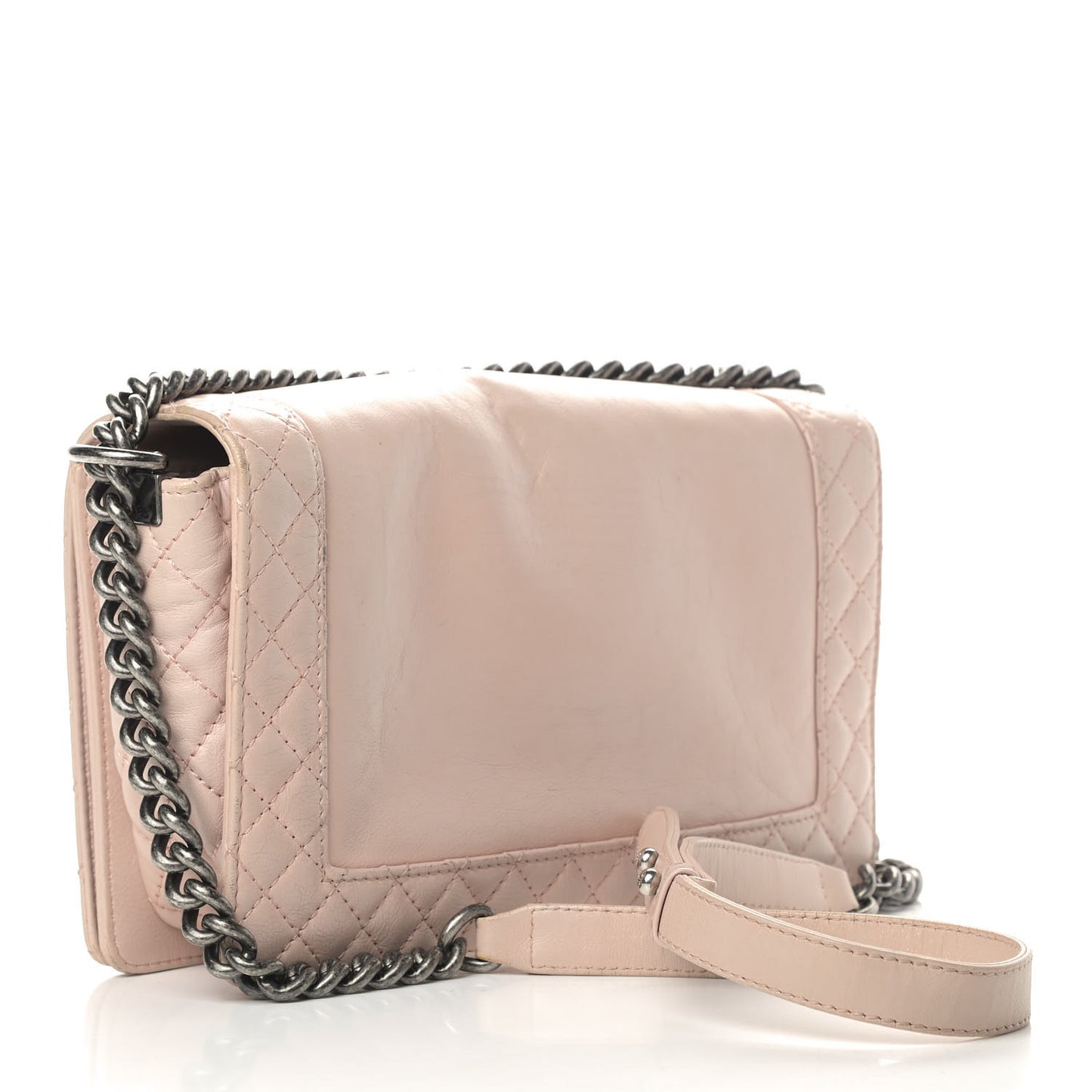 Calfskin New Medium Boy Reverso Flap Light Pink