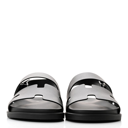 Hermes Calfskin Mens Genius Sandals 41.5 Black 2 of 11