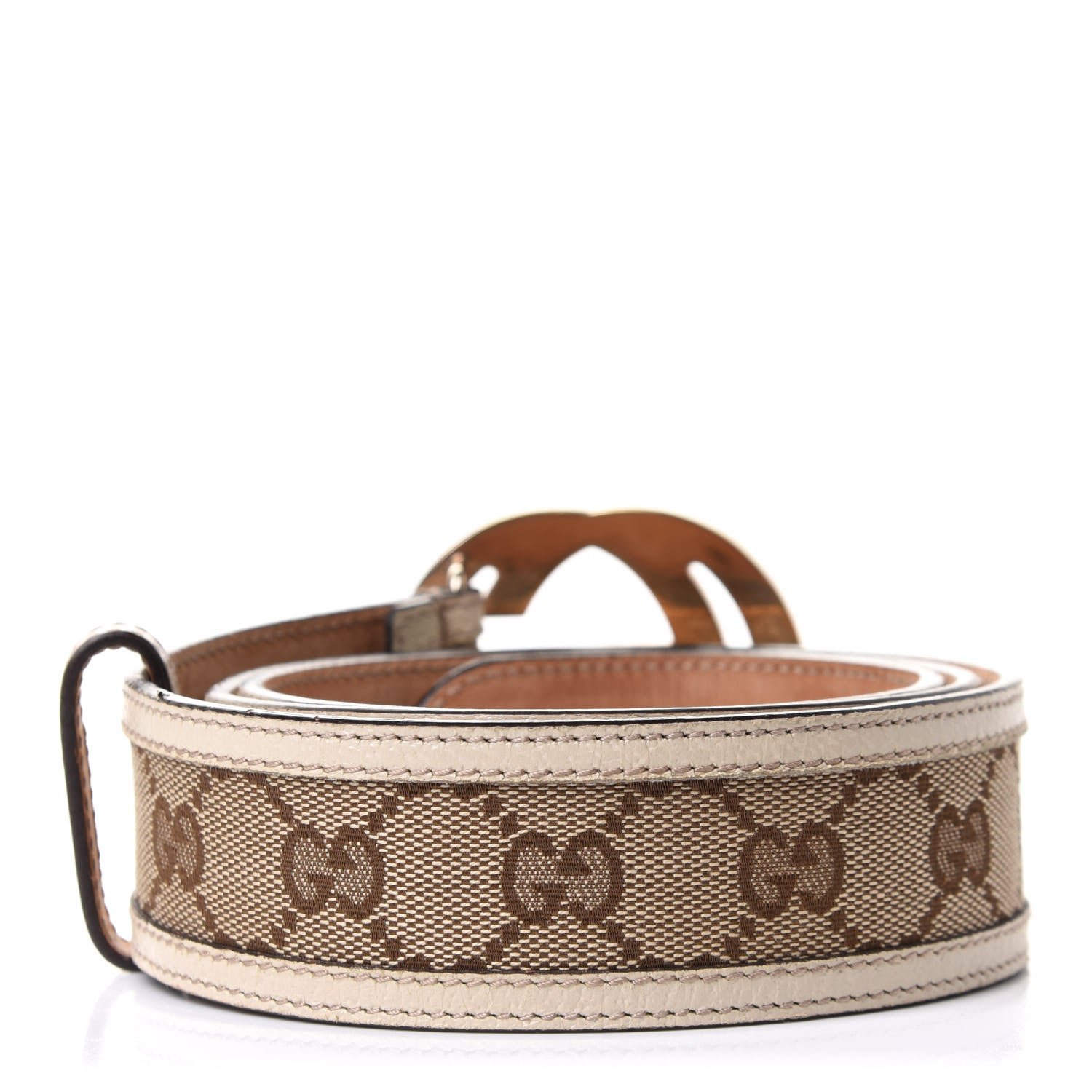 Gucci Monogram Interlocking G Belt 90 36 Off White 2 of 5