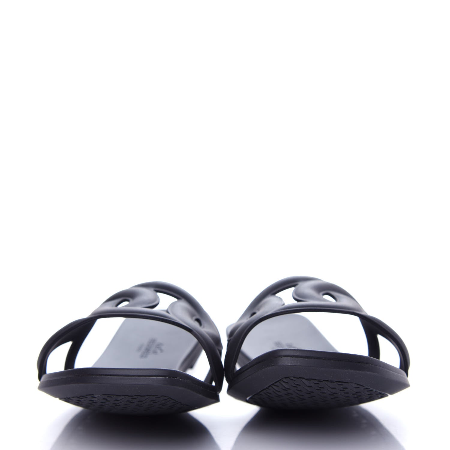 Hermes Rubber Aloha Sandals 41 Black 2 of 11