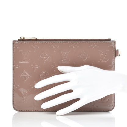 Louis Vuitton Vernis Long Beach Neverfull PM Pochette Taupe Glace 2 of 5
