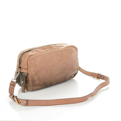 Prada Glace Calfskin Zippers Bauletto Ardesia Nudo 3 of 12