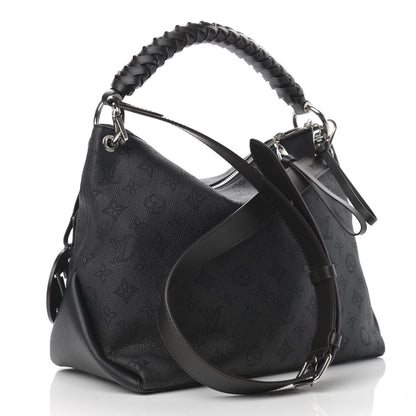 Louis Vuitton Mahina Beaubourg Hobo MM Black 3 of 10