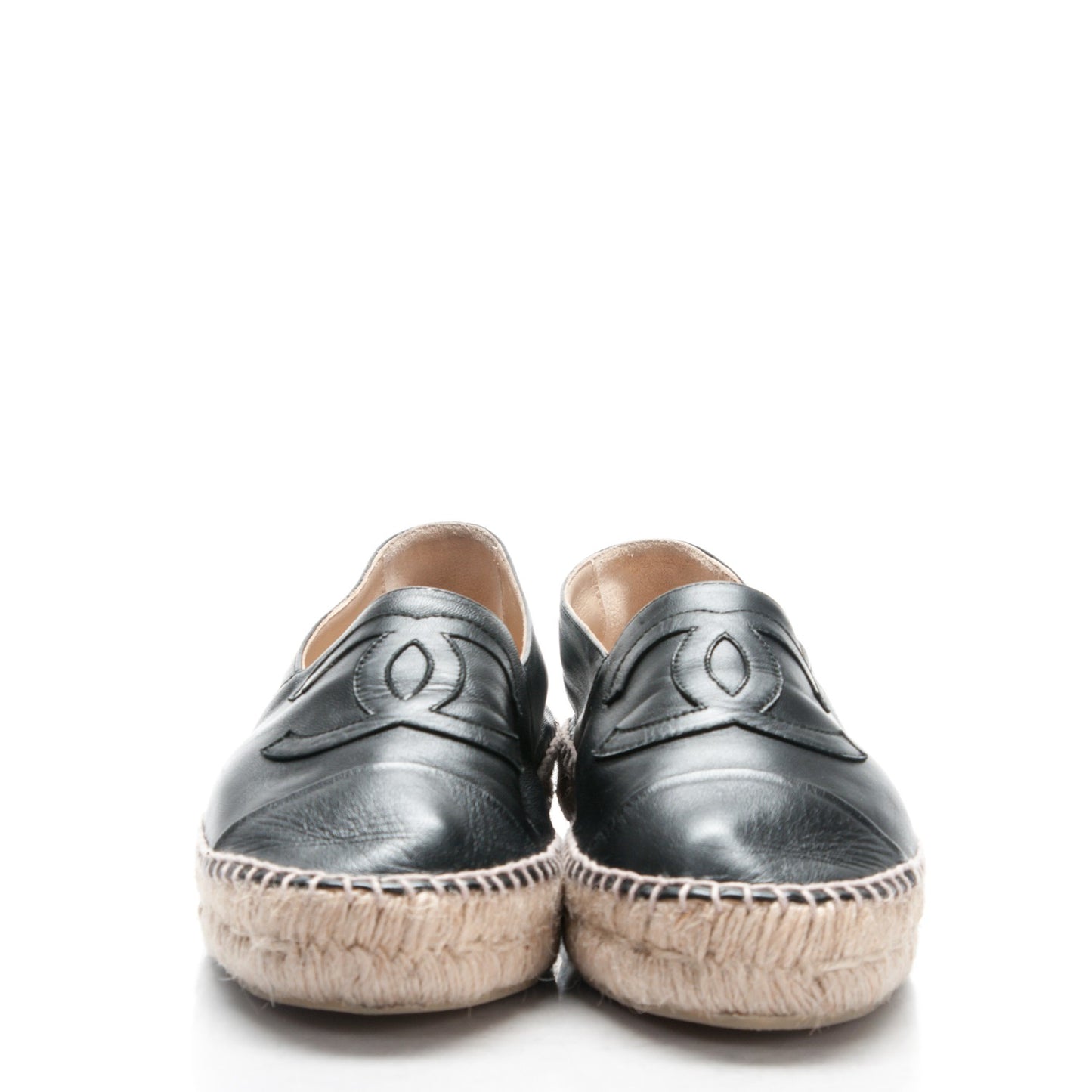 Lambskin CC Espadrilles 41 Black