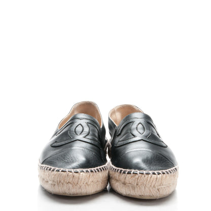 Chanel Lambskin CC Espadrilles 41 Black 2 of 8