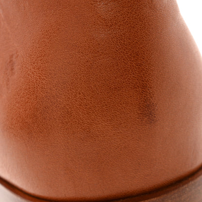 Chanel Calfskin CC Logo Mid Calf Boots 39 Brown 10 of 14