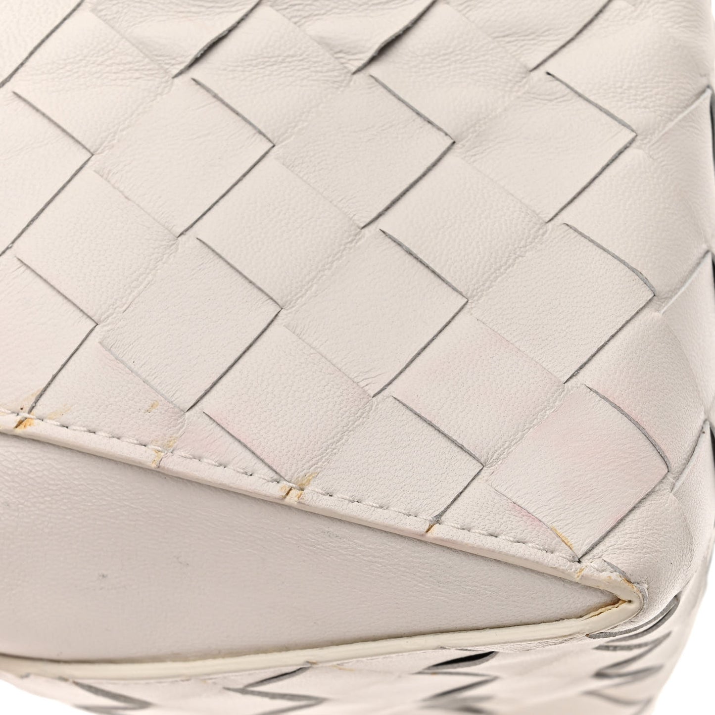 Nappa Intrecciato The Mini Knot Shoulder Bag Chalk
