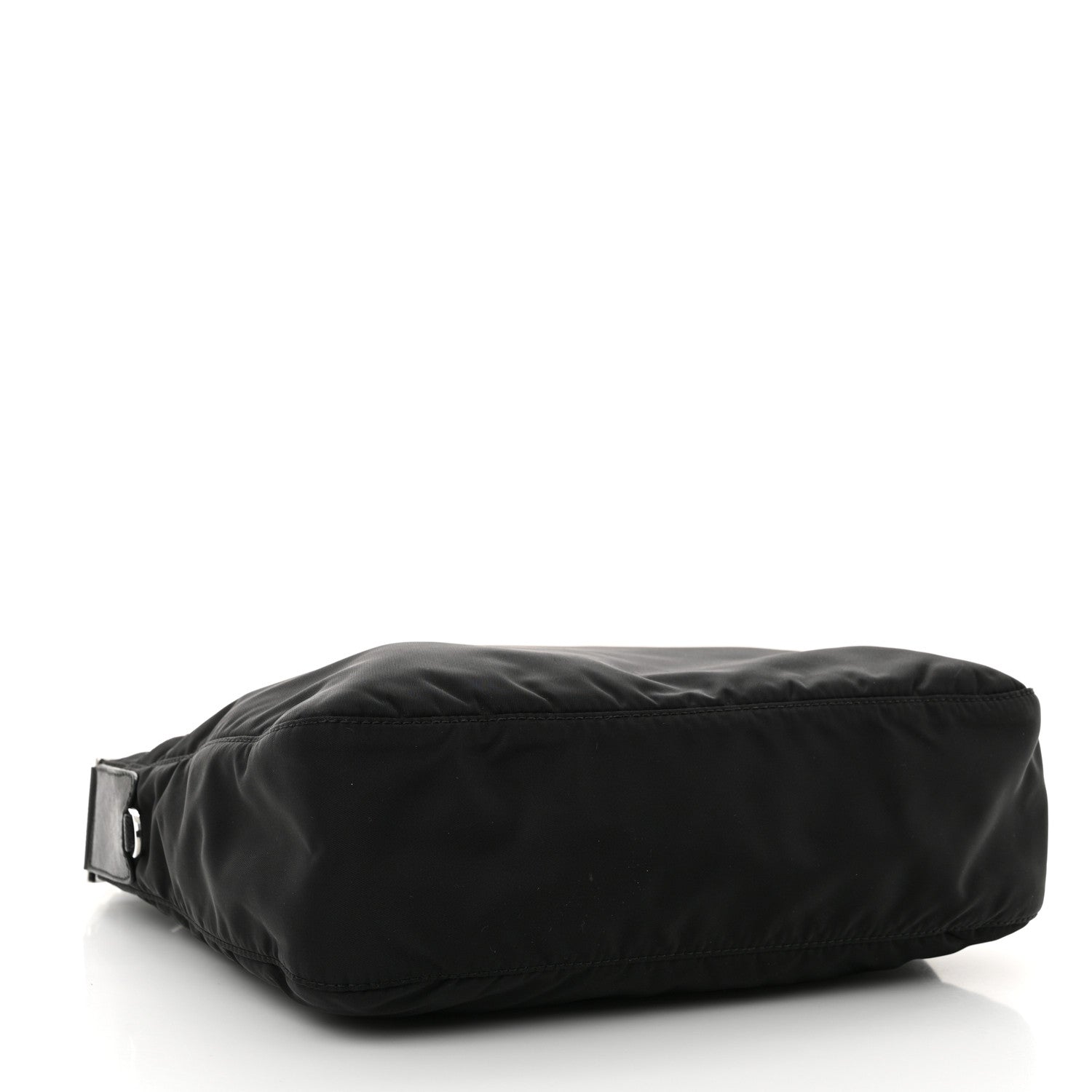 Prada Re-Nylon Vela Saffiano Pocket Double Zip Messenger Bag Black 4 of 10