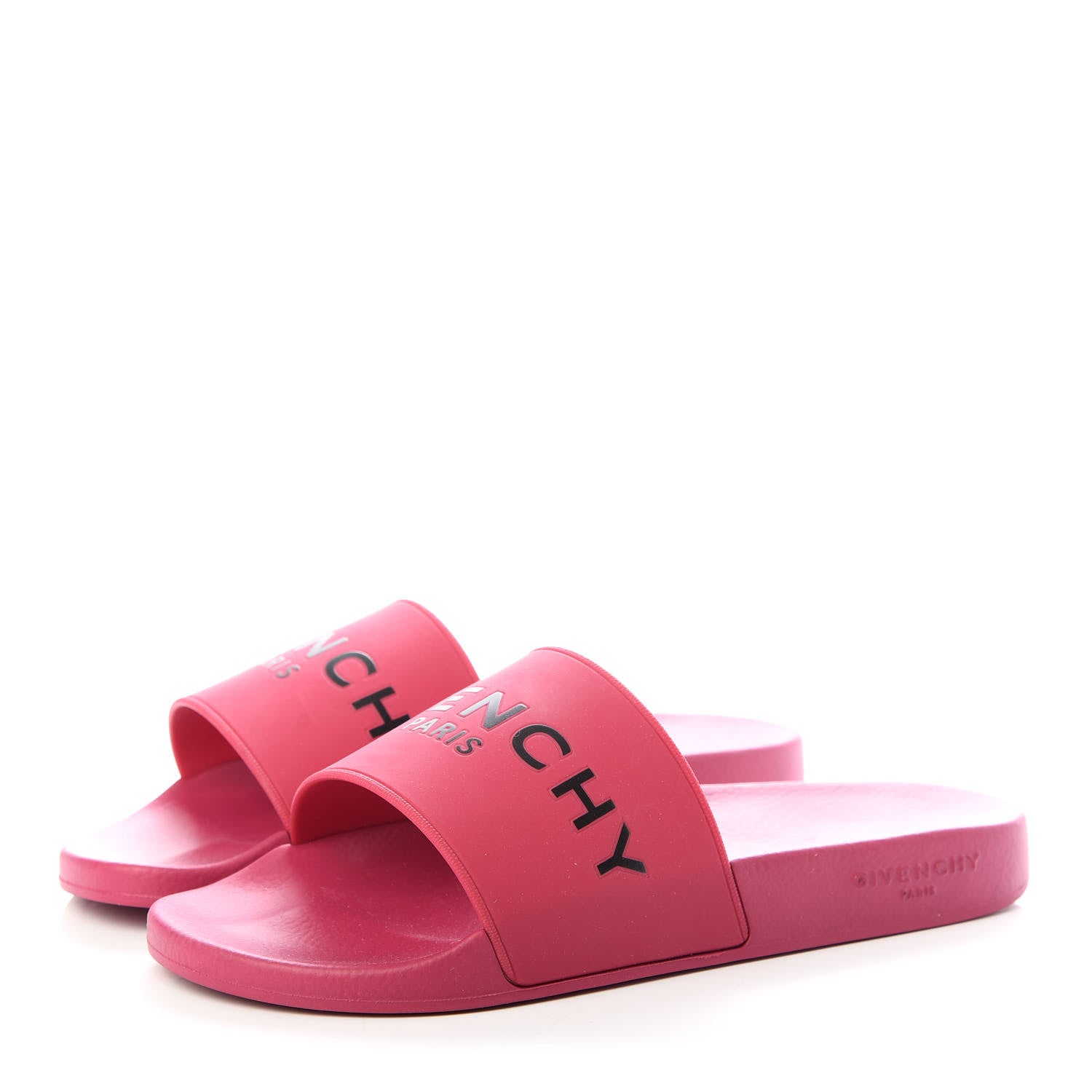 Givenchy Rubber Womens Logo Womens Pool Slides Sandals 41 Pink 3 of 11