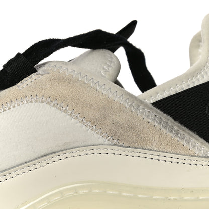 Chanel Fabric Calfskin Suede CC Sneakers 41 Ivory Black 12 of 15