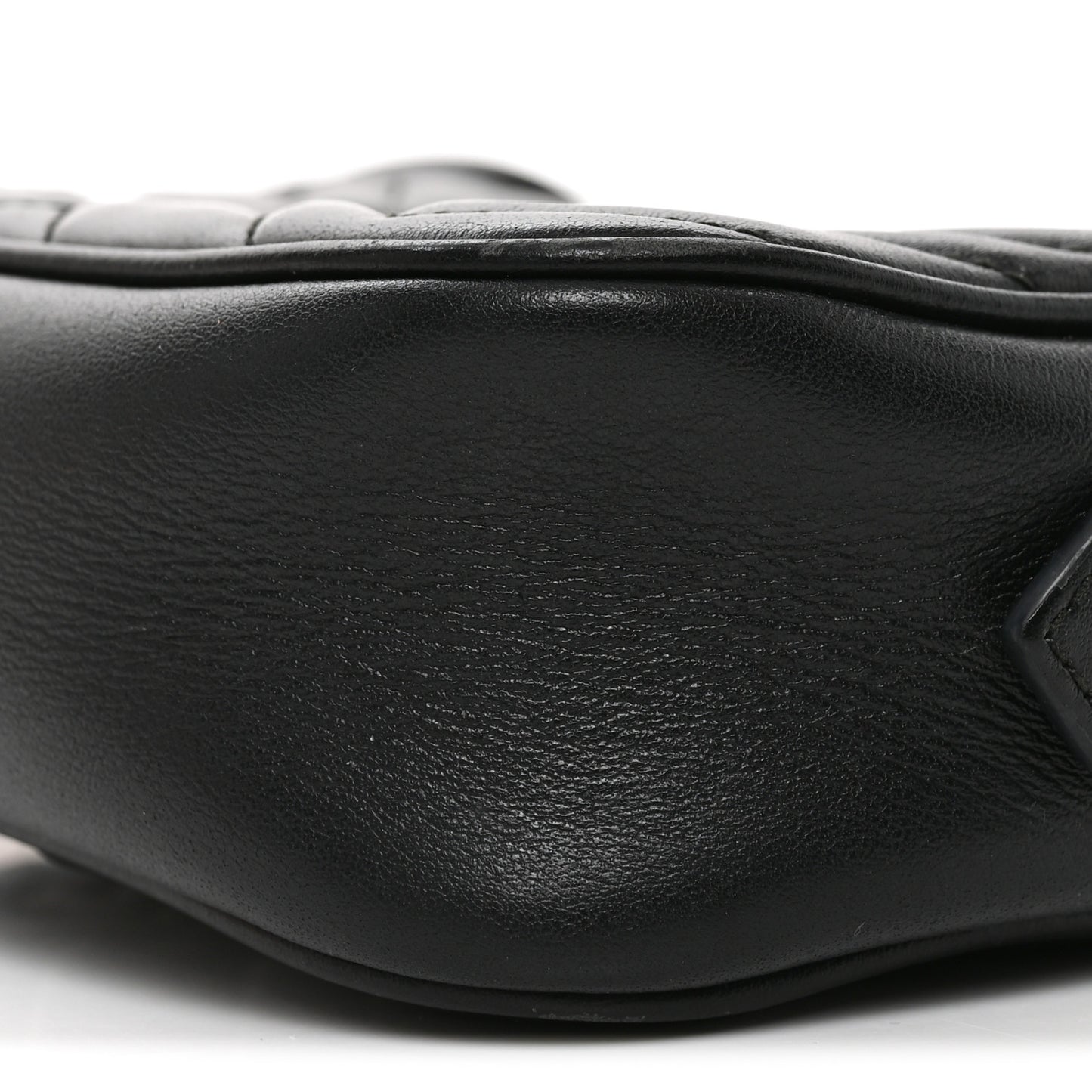 Calfskin Matelasse Small GG Marmont Chain Shoulder Bag Black