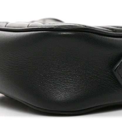 Gucci Calfskin Matelasse Small GG Marmont Chain Shoulder Bag Black 10 of 10