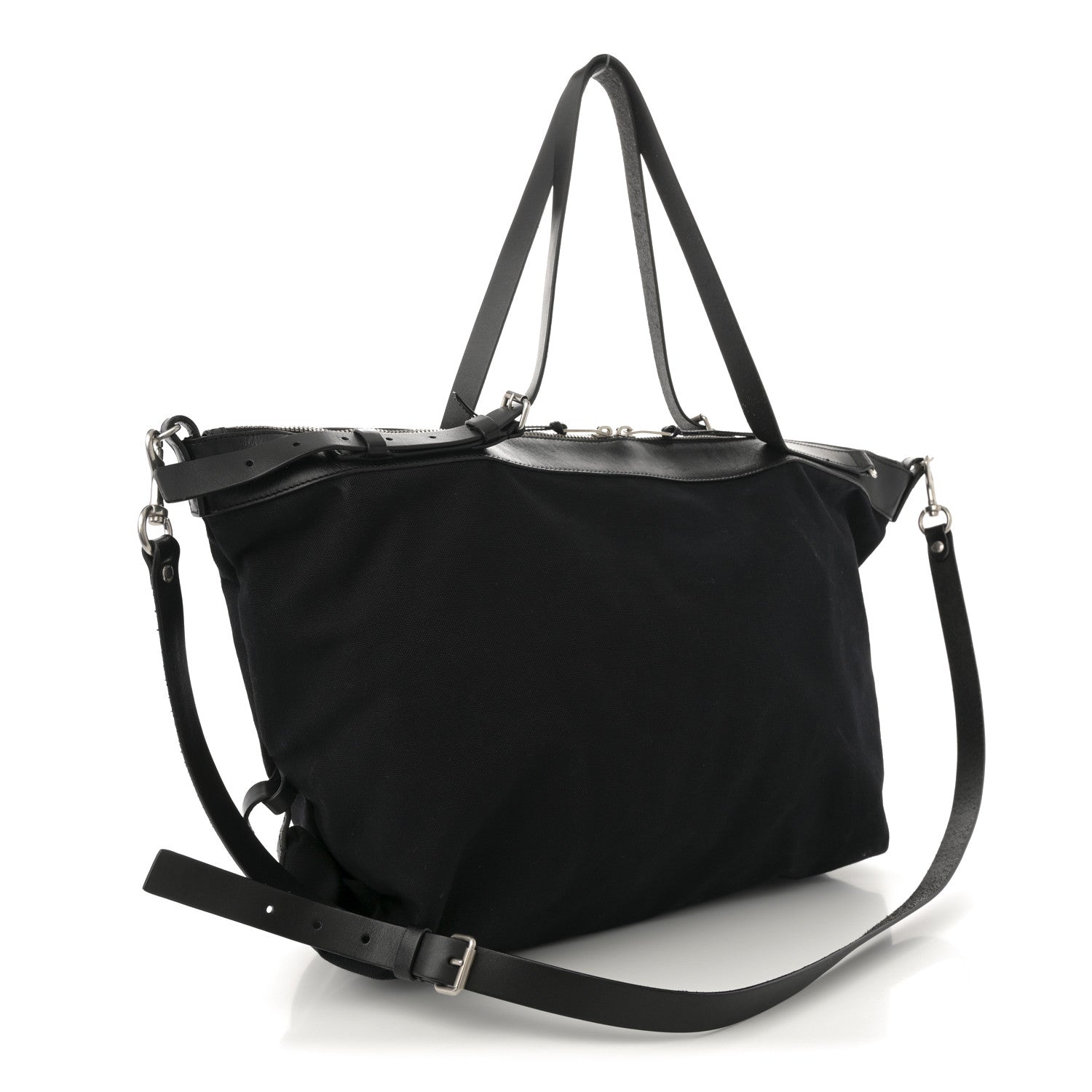 Saint Laurent Canvas ID Shopping Bag Black 3 of 11